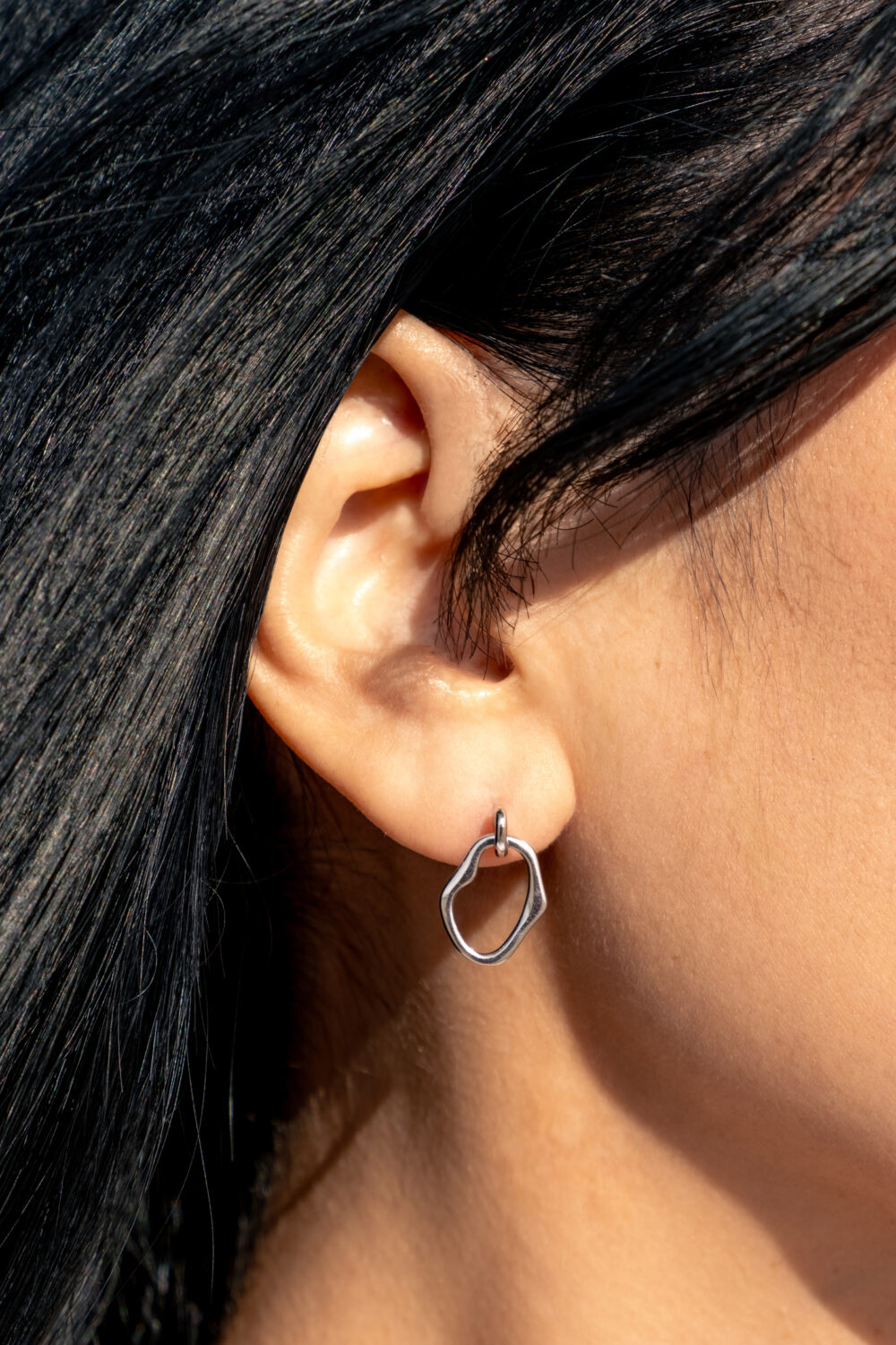 Stylish diamond earrings