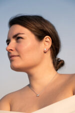 Stylish diamond earrings