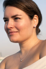 Stylish diamond earrings