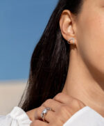 Stylish diamond earrings