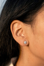 Stylish diamond earrings